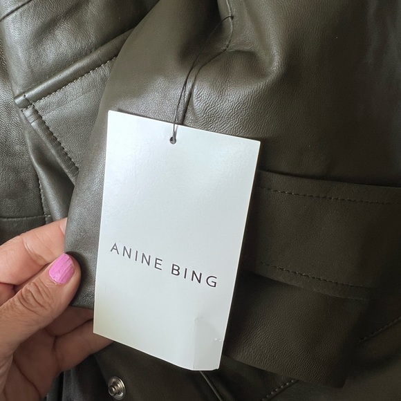 ANINE BING Leather Monroe -Oversized Style- Tag Small - Picture 10 of 16